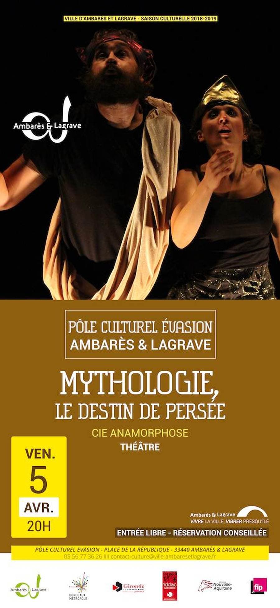 Mythologie, le Destin de Persée, par la Cie Anamorphose