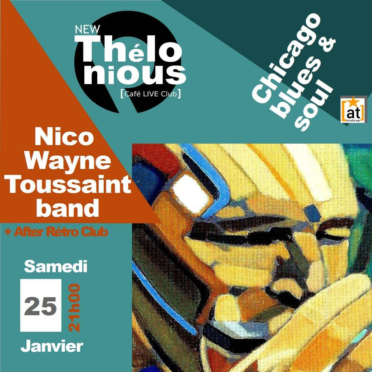 Nico Wayne Toussaint band + After Rétro Club