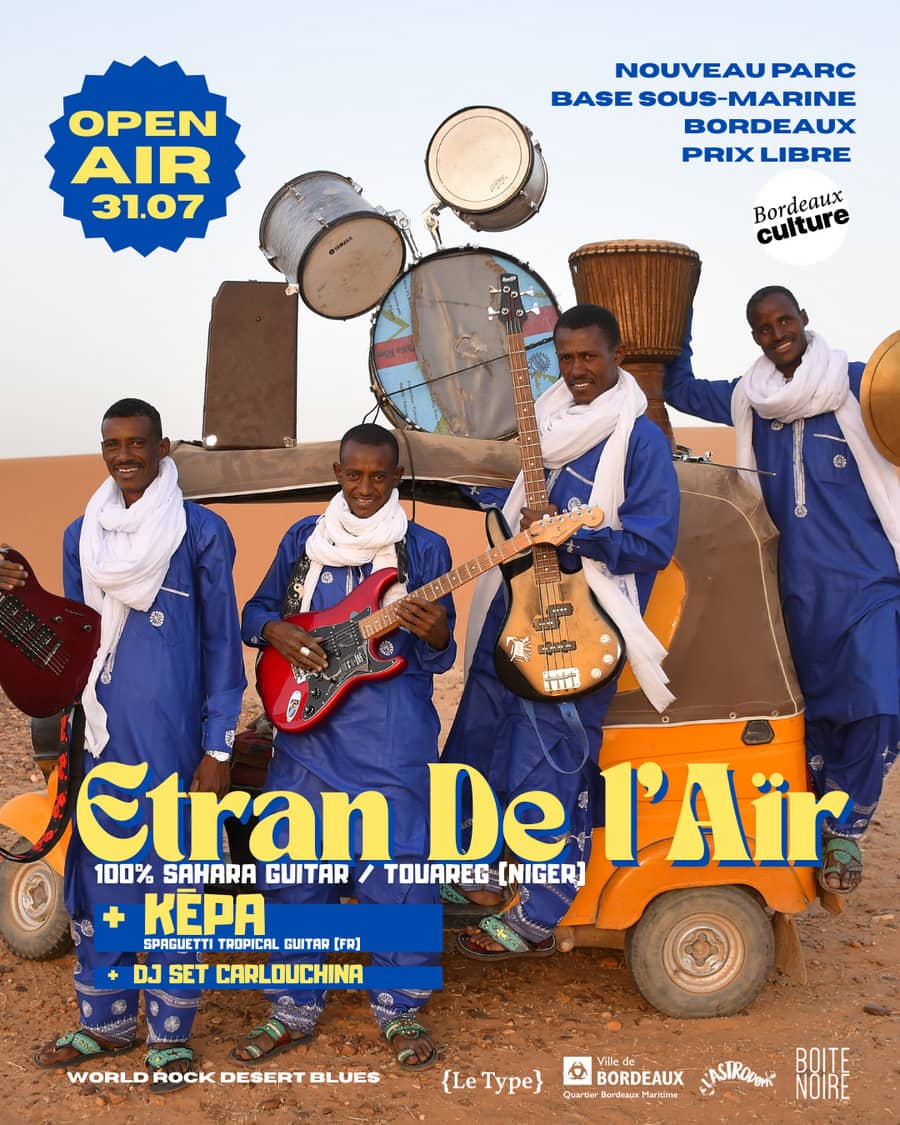 Open Air : ETRAN DE L'AÏR + KĒPA + CARLOUCHINA DJ SET