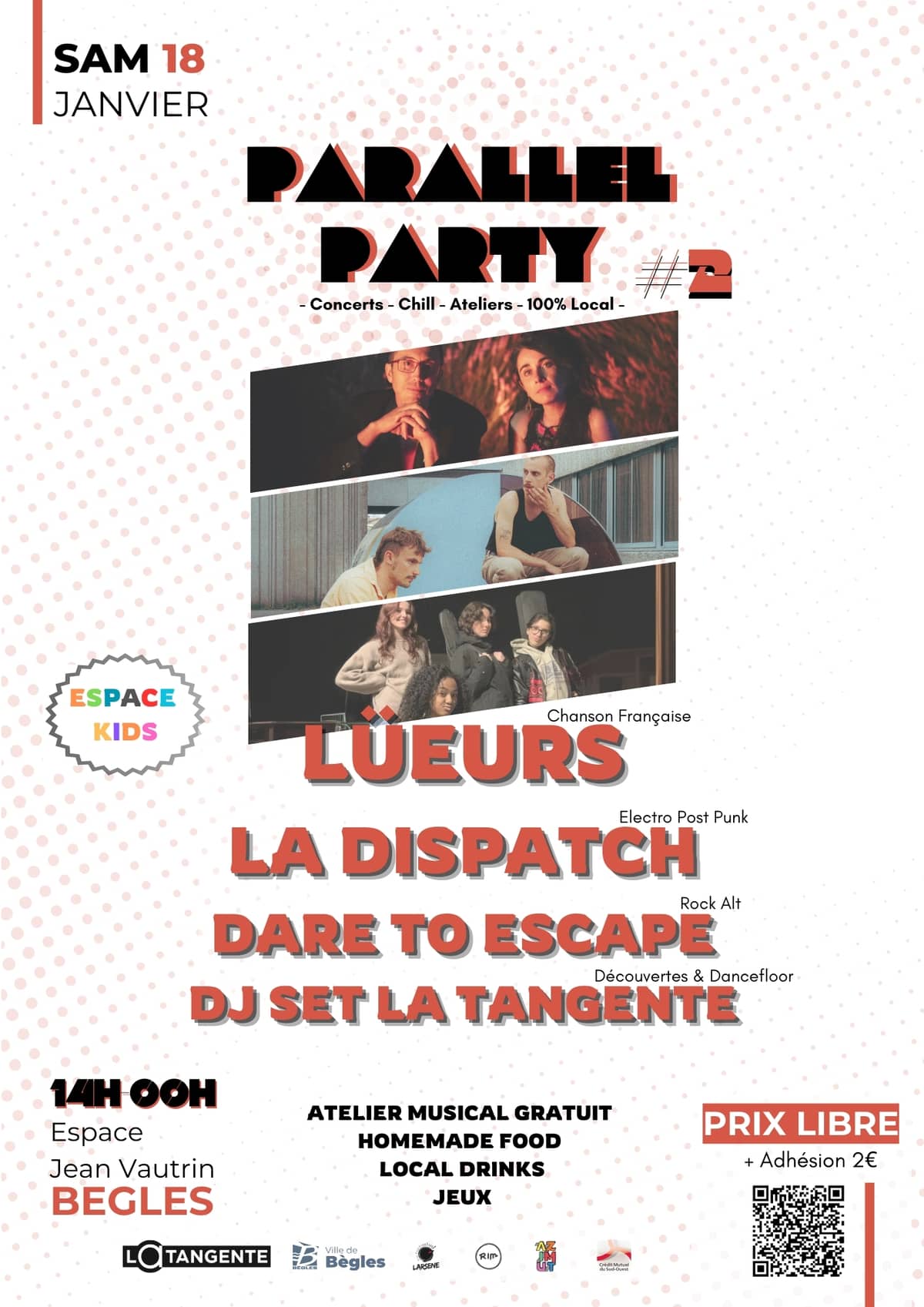 Parallel Party 2 : Lüeurs + La Dispatch + Dare To Escape