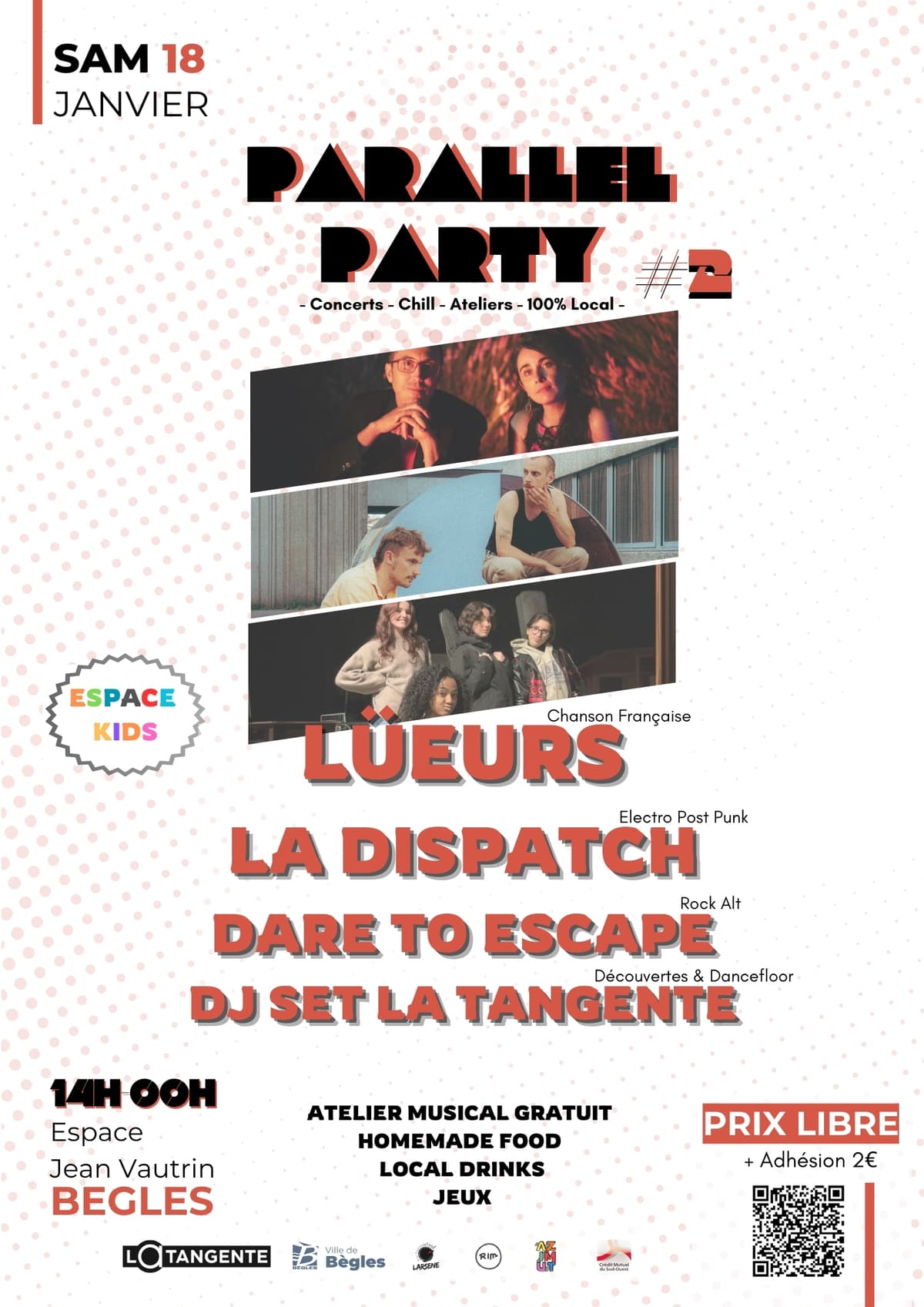 Parallel Party 2 : Lüeurs + La Dispatch + Dare To Escape