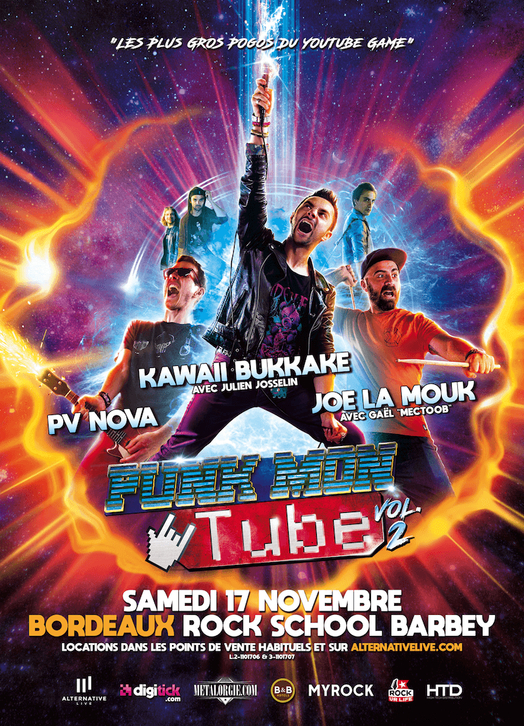 Punk Mon Tube : avec Kawaii Bukkake (feat Julien Josselin) + Joe La Mouk (feat Gaël « Mectoob ») + PV Nova + guest
