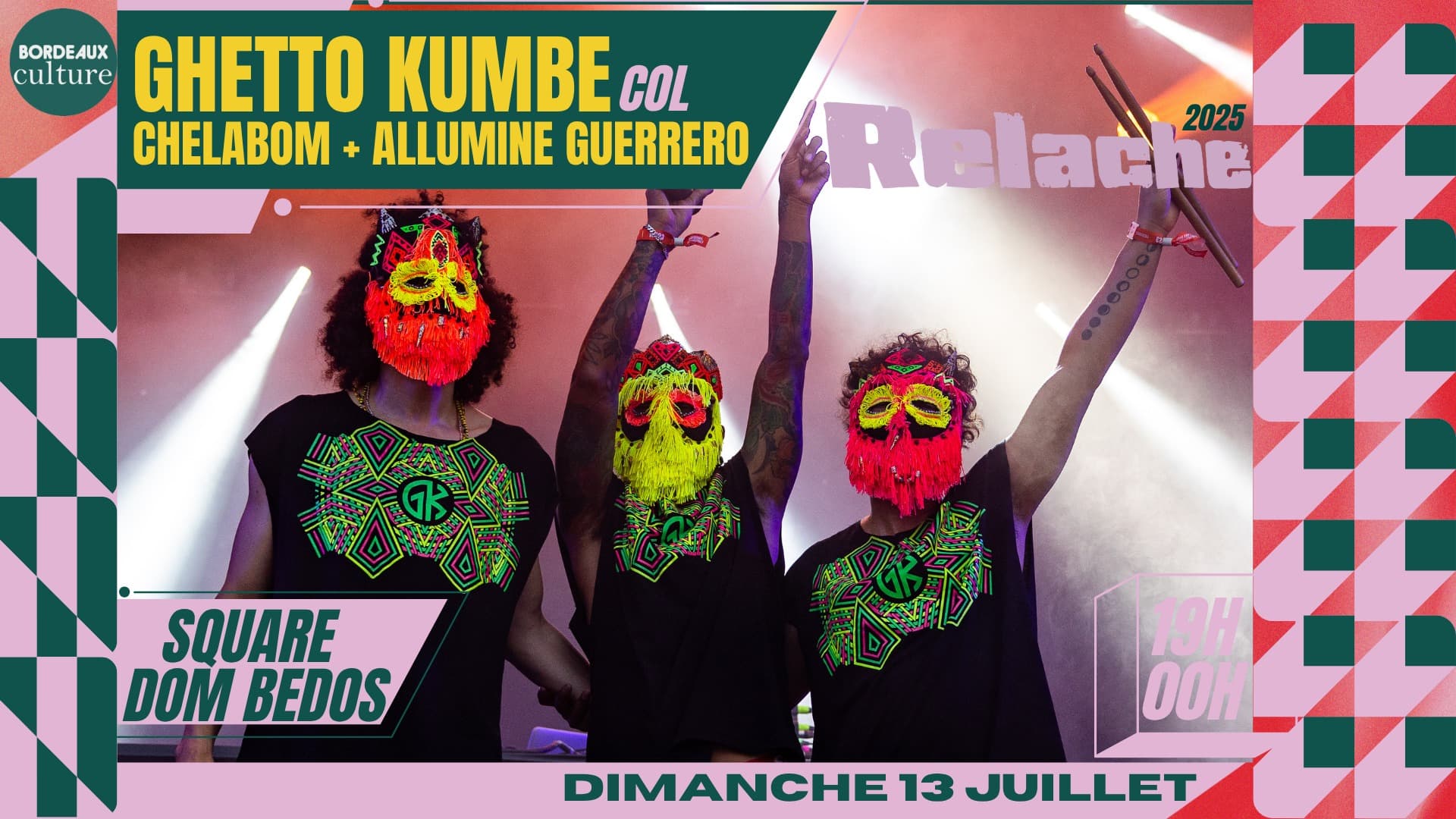 RELACHE #16 : GHETTO KUMBE (COL) + CHELABOM + ALUMINE GUERRERO