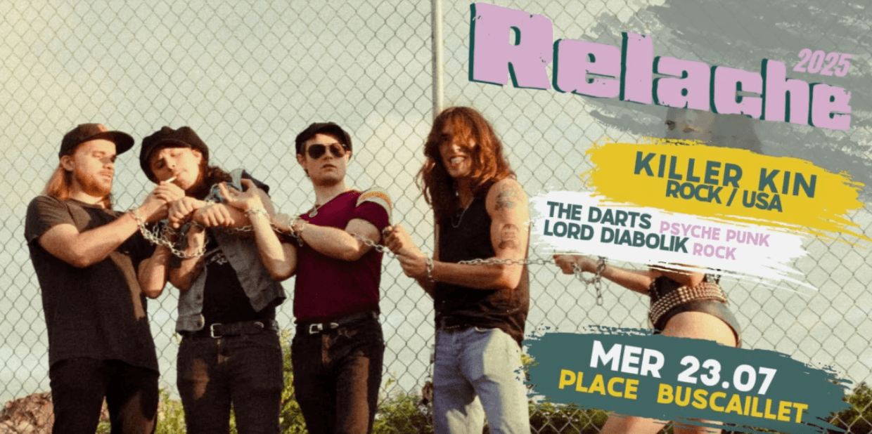RELACHE #16 : KILLER KIN (US) + THE DARTS (US) + LORD DIABOLIK