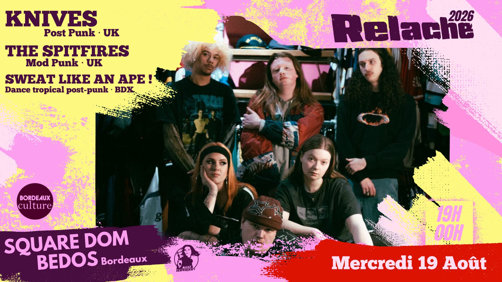 Relâche #17 : Knives + The Spitfires + Sweat Like An Ape!