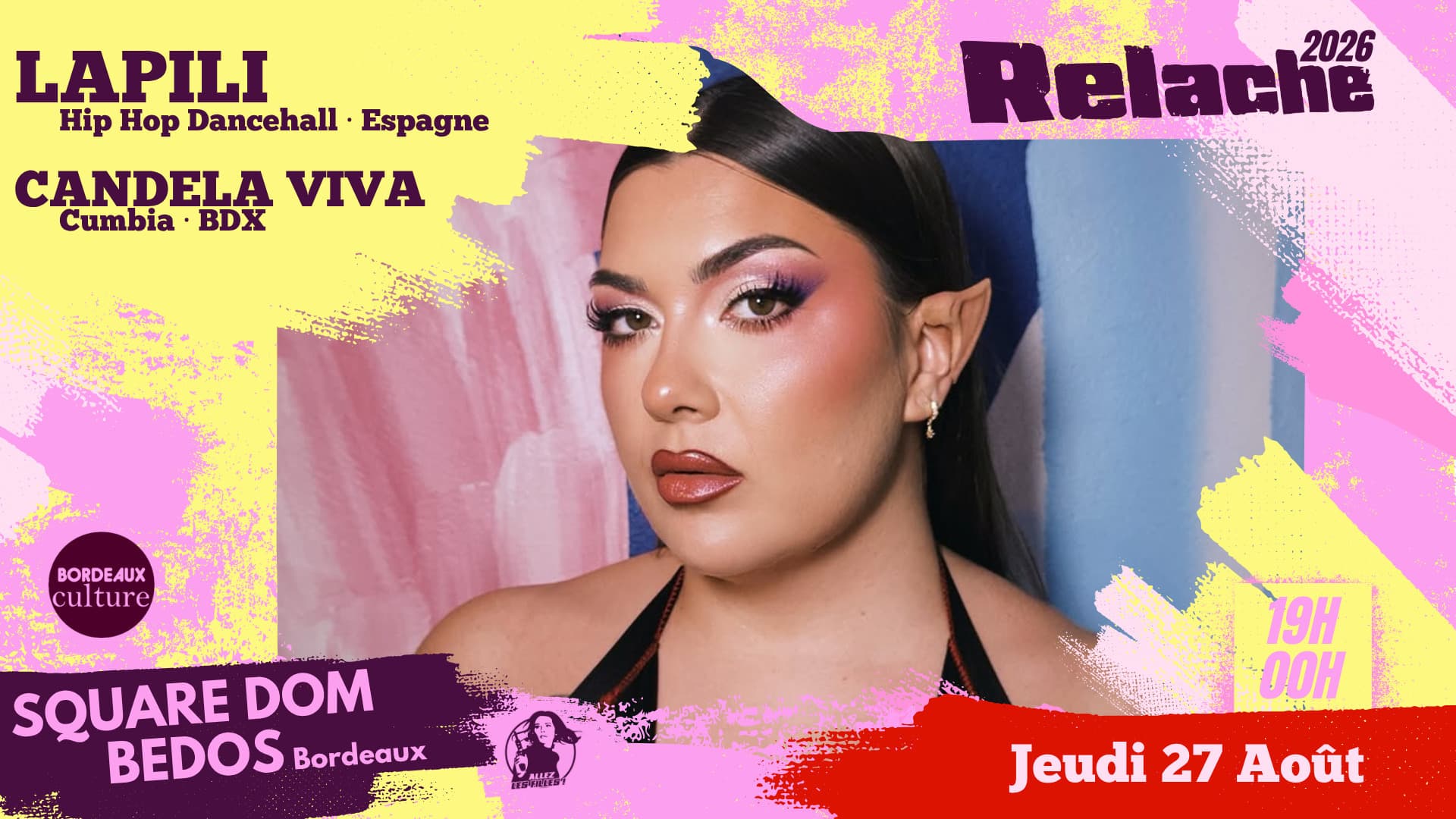 RELACHE #17: LAPILI + SOLEDAD & LA TROPICAL + CANDELA VIVA