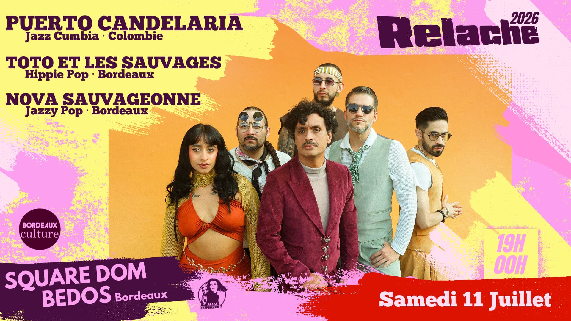 Relâche #17 | PUERTO CANDELARIA + TOTO ET LES SAUVAGES + NOVA SAUVAGEONNE