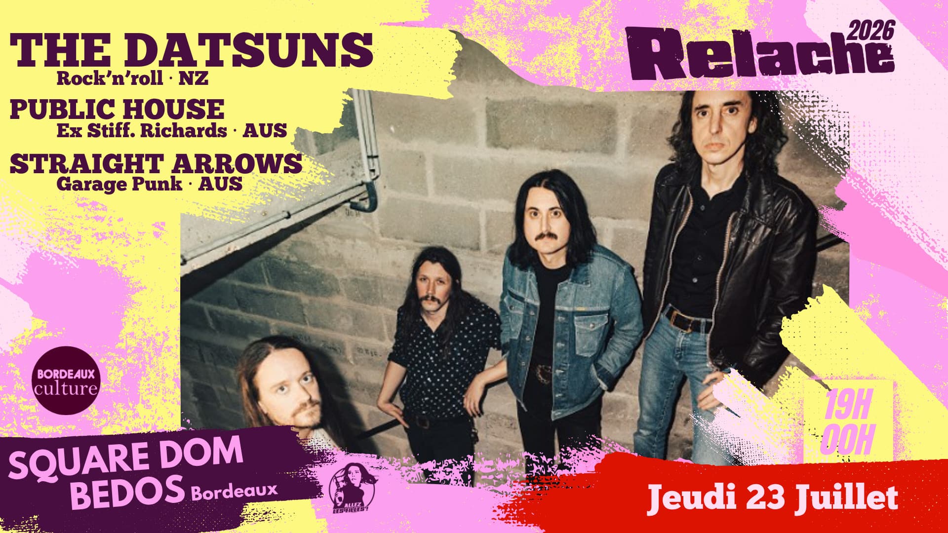 Relâche #17 | THE DATSUNS + PUBLIC HOUSE + STRAIGHT ARROWS
