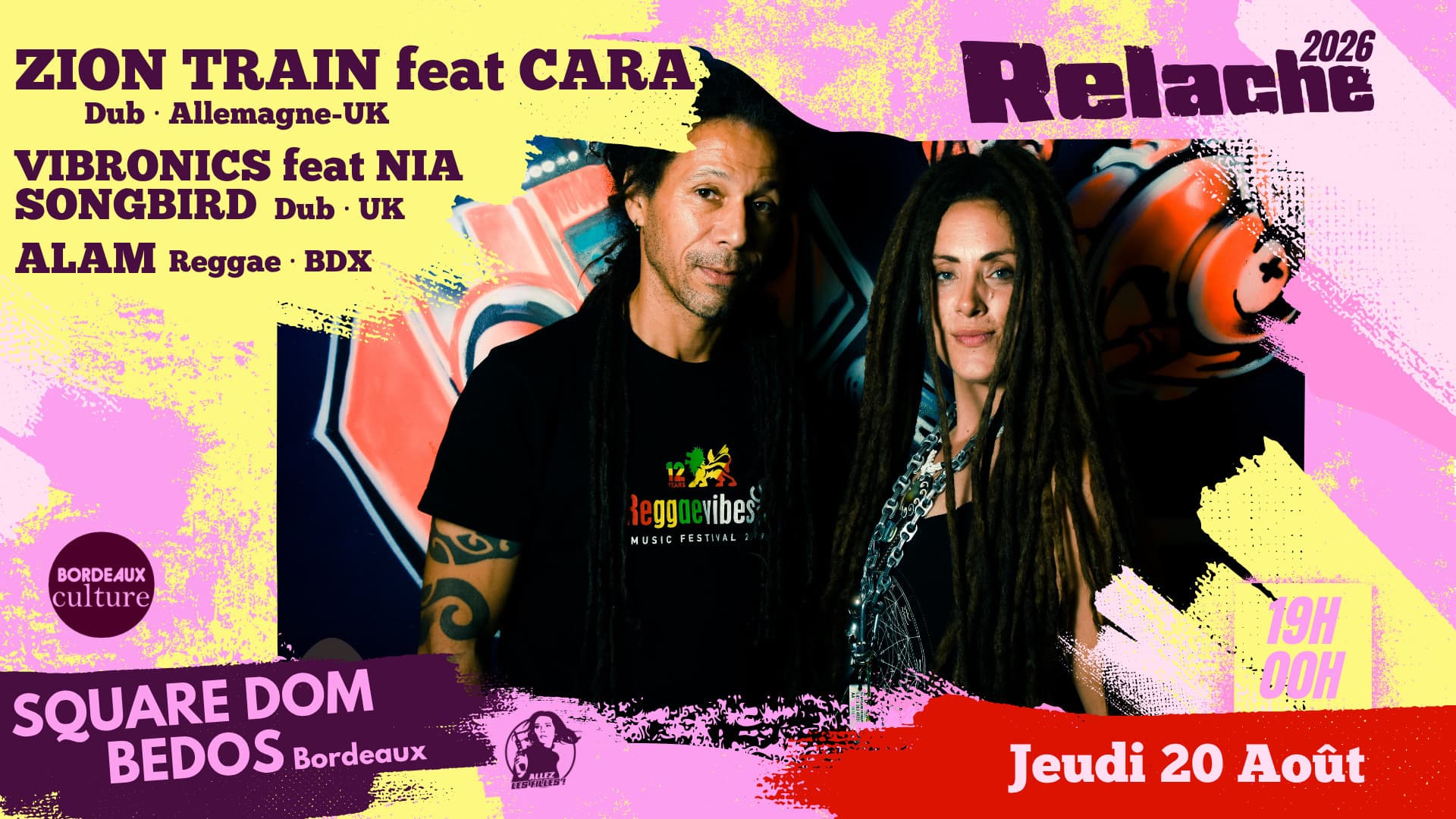 Relâche #17 : Zion Train feat. Cara + Vibronics feat. Nia Songbird + Alam