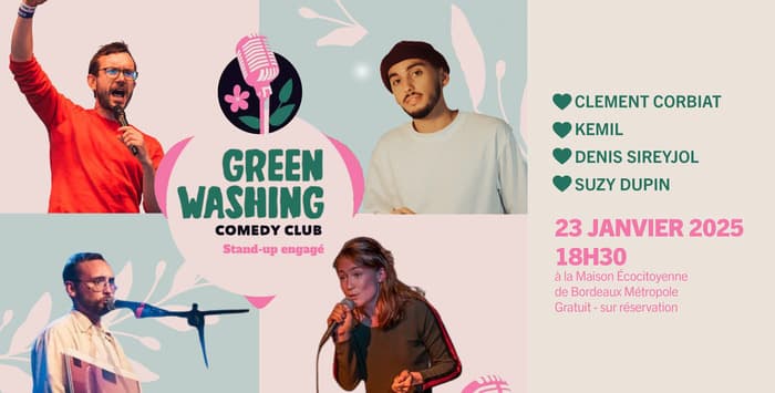 Soirée Stand Upavec le Greenwashing Comedy Club