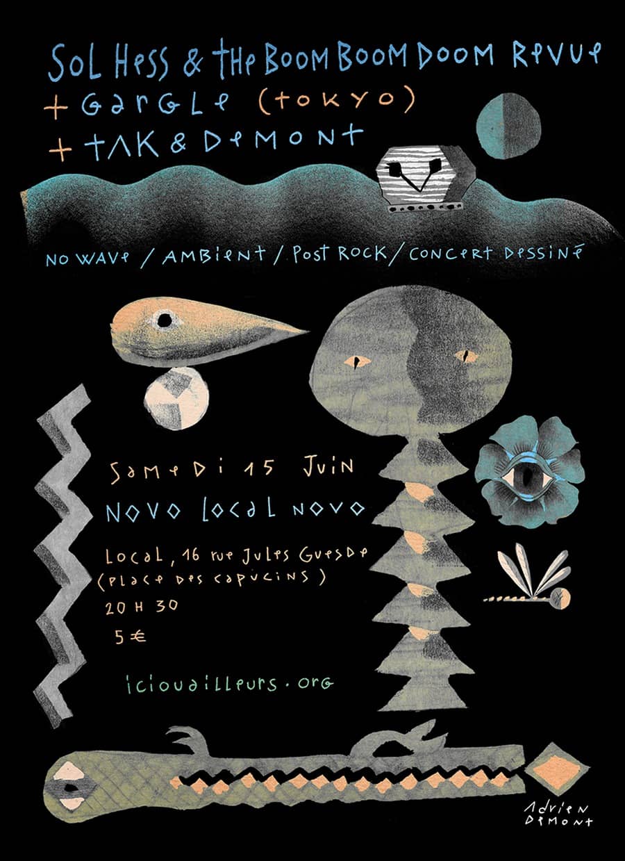 Sol Hess & the Boom Boom Doom Revue + Gargel + tAk & Demont