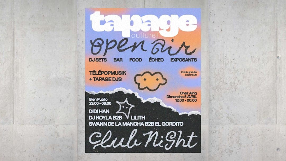 Tapage Culturel // DOUBLE FORMAT : Chez Alriq + Bien Public