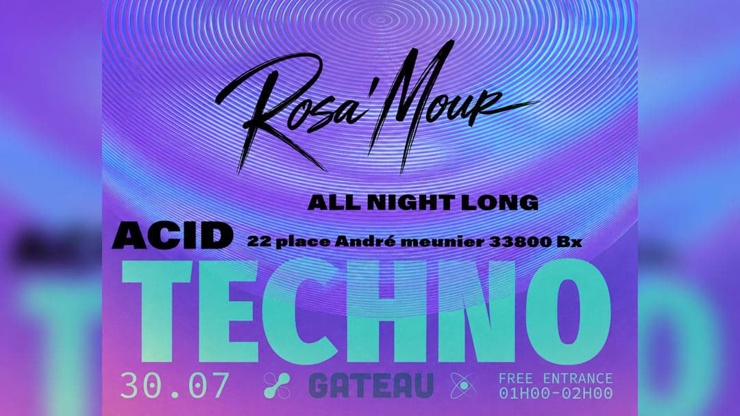 Techno Gâteau - Rosa'mour