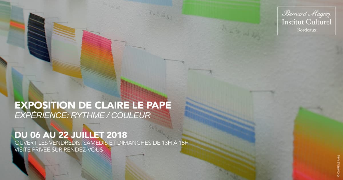 VERNISSAGE ET EXPOSITION DE CLAIRE LE PAPE