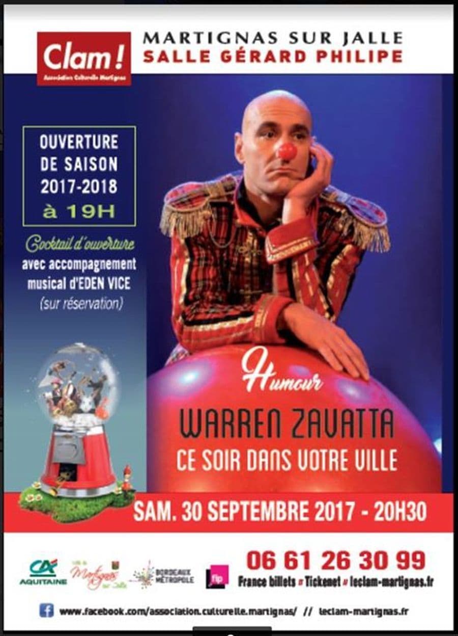 Warren Zavatta + Eden Vice - Ouverture de saison du Clam