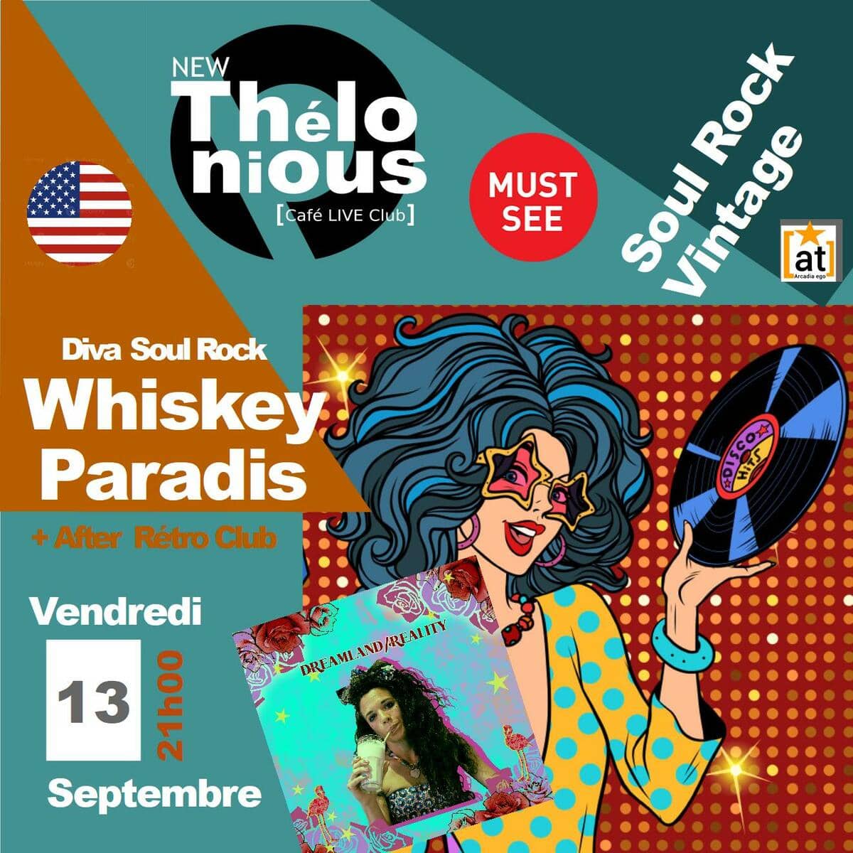 WHISKEY PARADIS Diva Rock & Soul + After Rétro Club