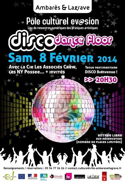 Disco Dance floor avec La Casa Musicale de Perpignan + Cie Les Associés Crew ....