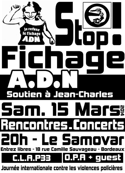 Concert contre le fichage A.D.N Avec O.P.A