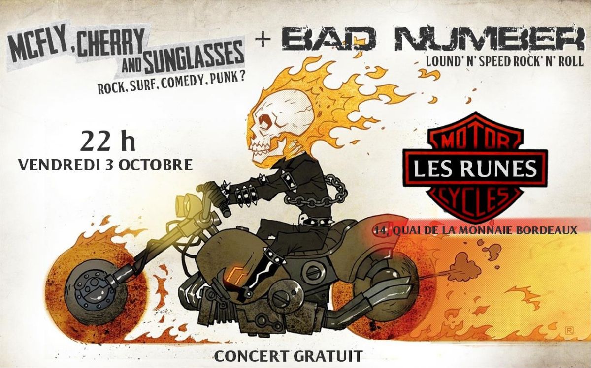 MC FLY, CHERRY AND SUNGLASSES  + Bad Number 