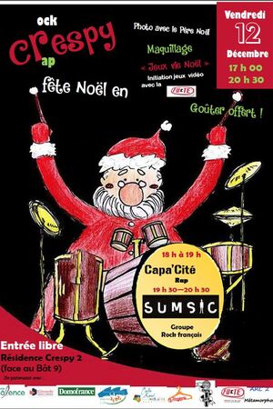 Noël de l'association Frédéric Sévène Avec SUMSIC + Capa'Cité 