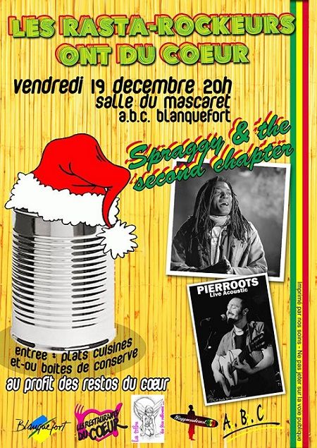 Les Rastas-Rockeurs ont du coeur  Avec SPRAGGY & THE 2nd CHAPTER + PIERROOTS (Acoustic session)