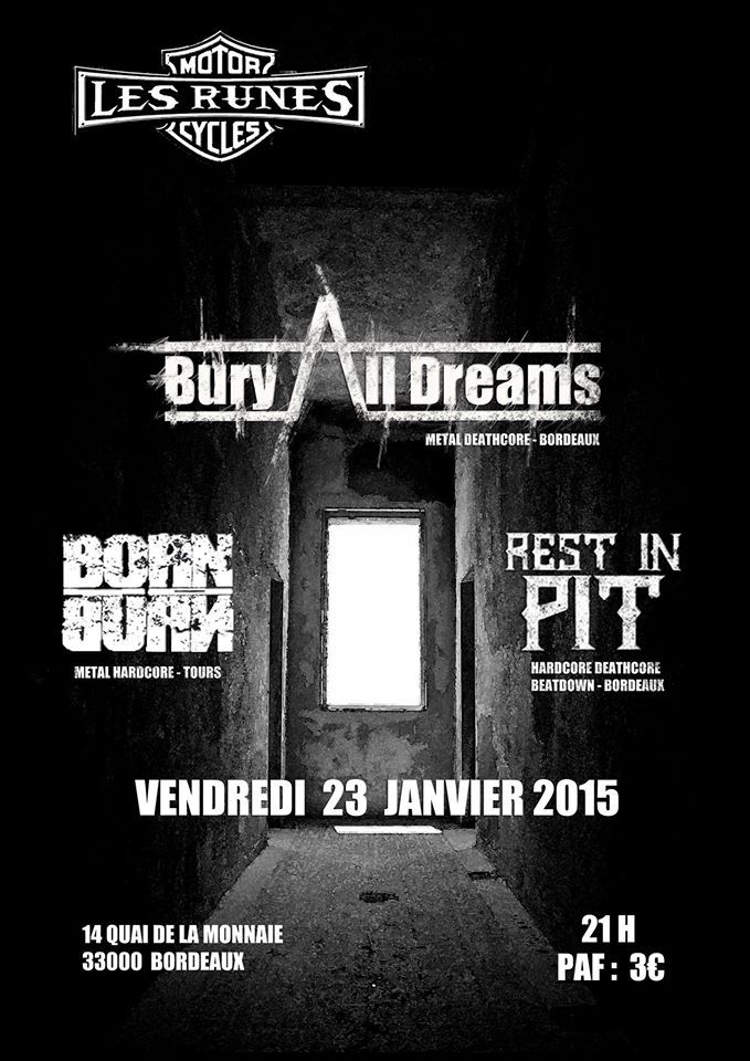 Concert HXC Avec born to burn + bury all dream + rest in pit