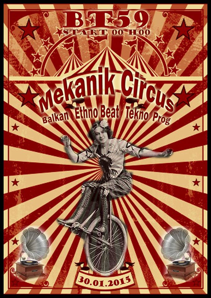 Mekanik Circus Avec Vidaloca + Echo Sonor +  L.K.V + Kristal Sphere