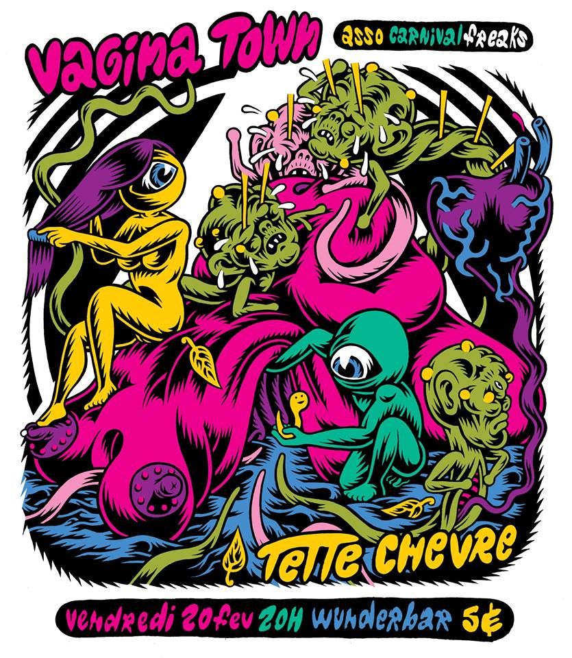 VAGINA TOWN + TETTE CHEVRE