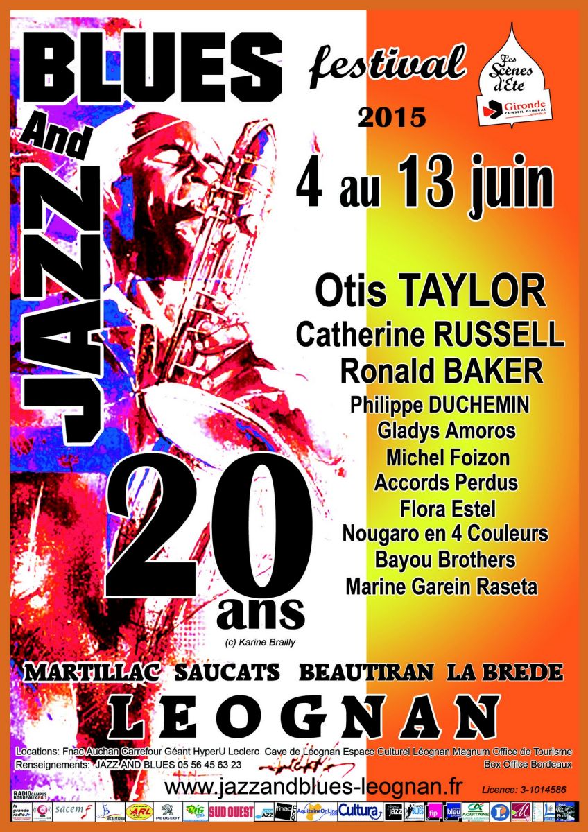 20ème JAZZ AND BLUES FESTIVAL LEOGAN Avec Ronald Baker Quintet + Catherine Russell quintet