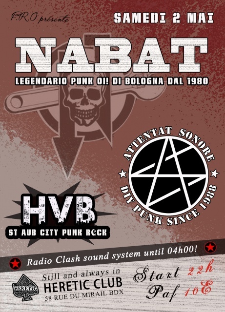 NABAT  + ATTENTAT SONORE + HVB  + RADIO CLASH SOUND SYSTEM