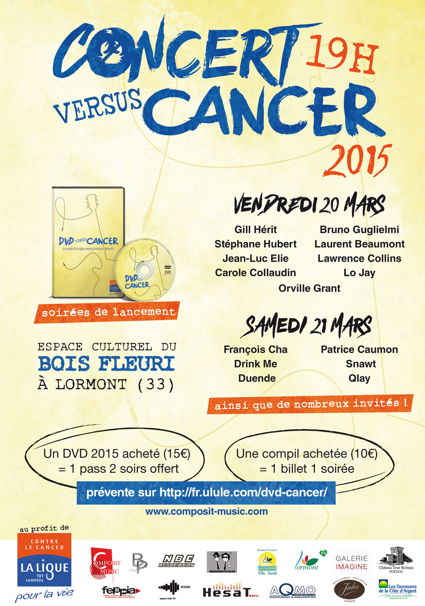 Concert vs Cancer 2015 Avec Drink Me + Duende + Snawt...
