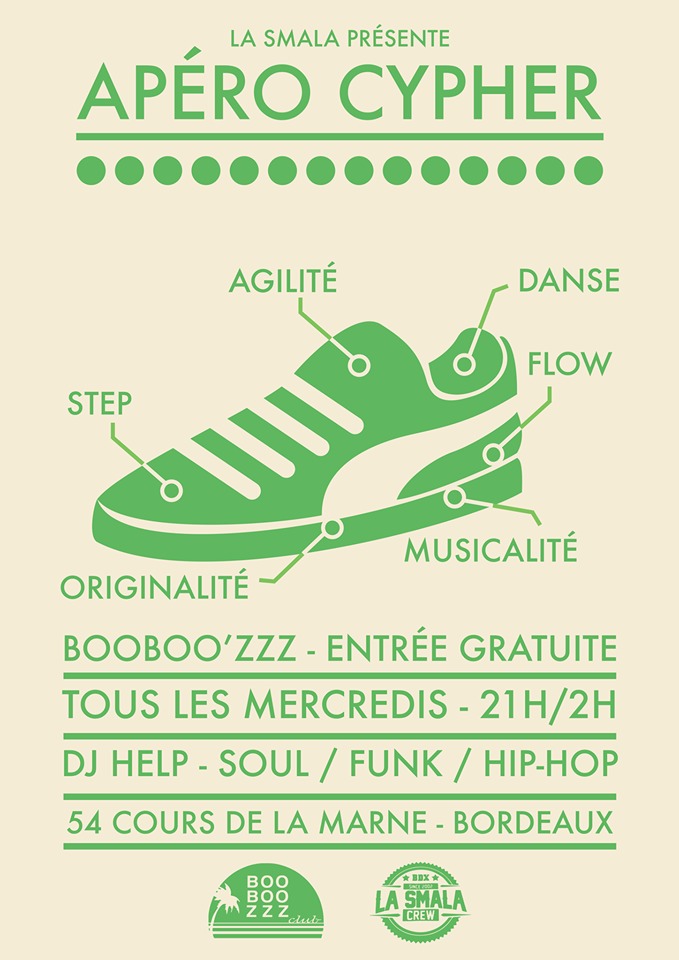 APERO CYPHER ( JAM BREAKDANCE HIP HOP ) & DJ SET avec LA SMALA + DJ HELP