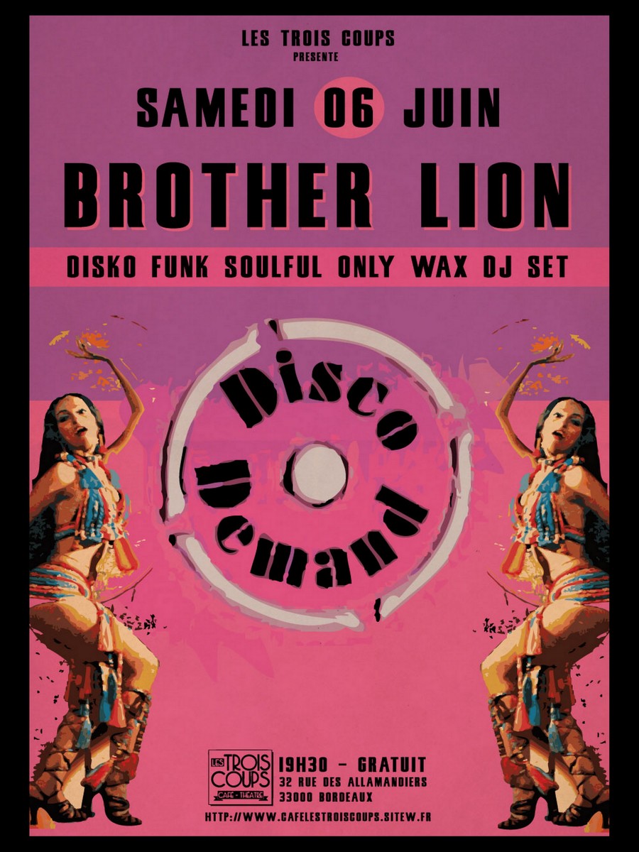 Soirée Disco Funk! Avec Brother Lion