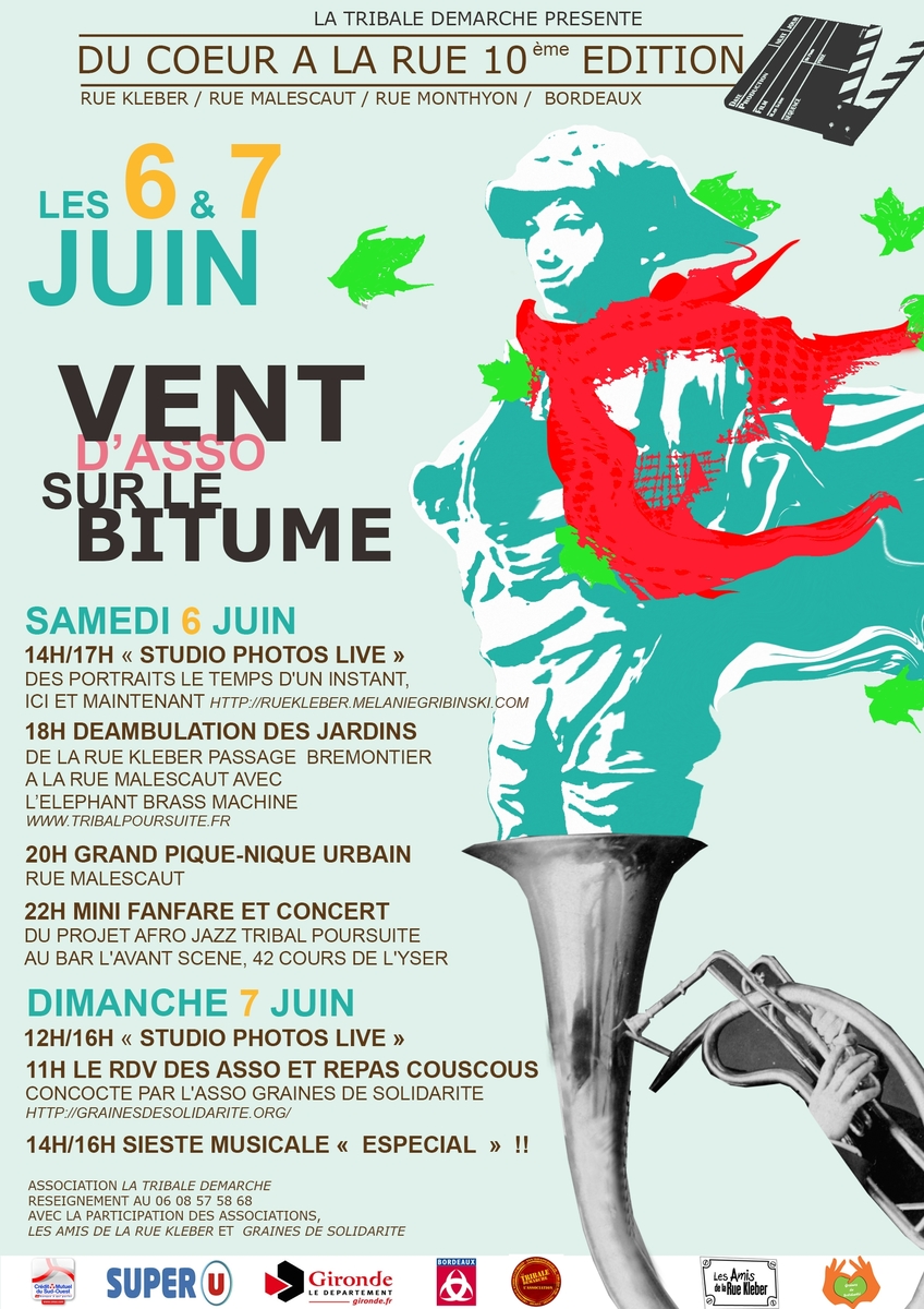 Du Coeur à la Rue 2015 avec Tribal Poursuite & L'Eléphant Brass Machine