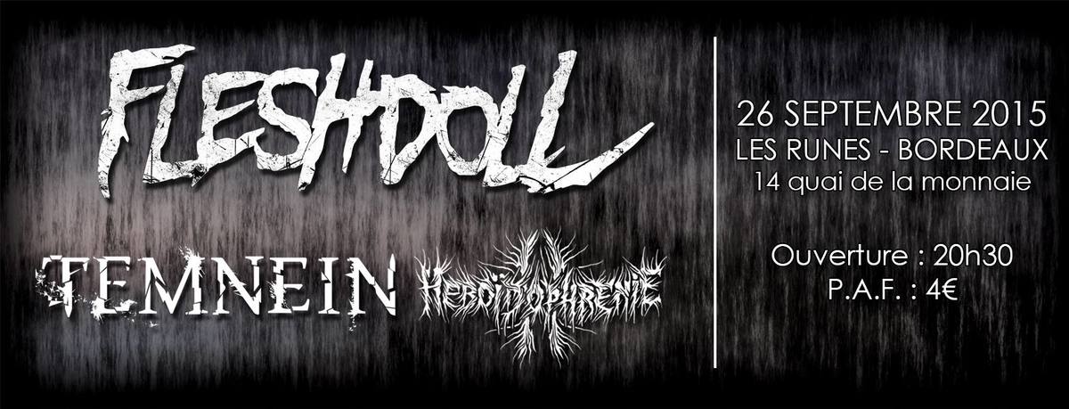 Brutal death night Avec fleshdoll + temnein + heboidophrenie