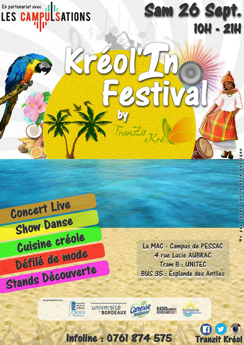 KREOL'IN FESTIVAL A LA MAC Avec Doggy + Les chukiez + Vakband + Jao kynx + laylow down + elias + dys + oxyjen + barone + jain k
