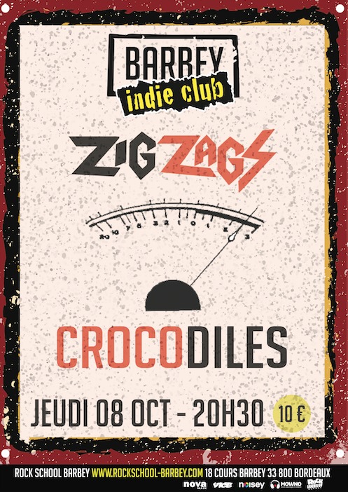 Barbey Indie Club Avec Zig Zags + crocodiles
