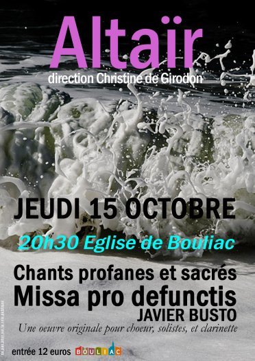 Missa pro defunctis Avec Chorale Altair