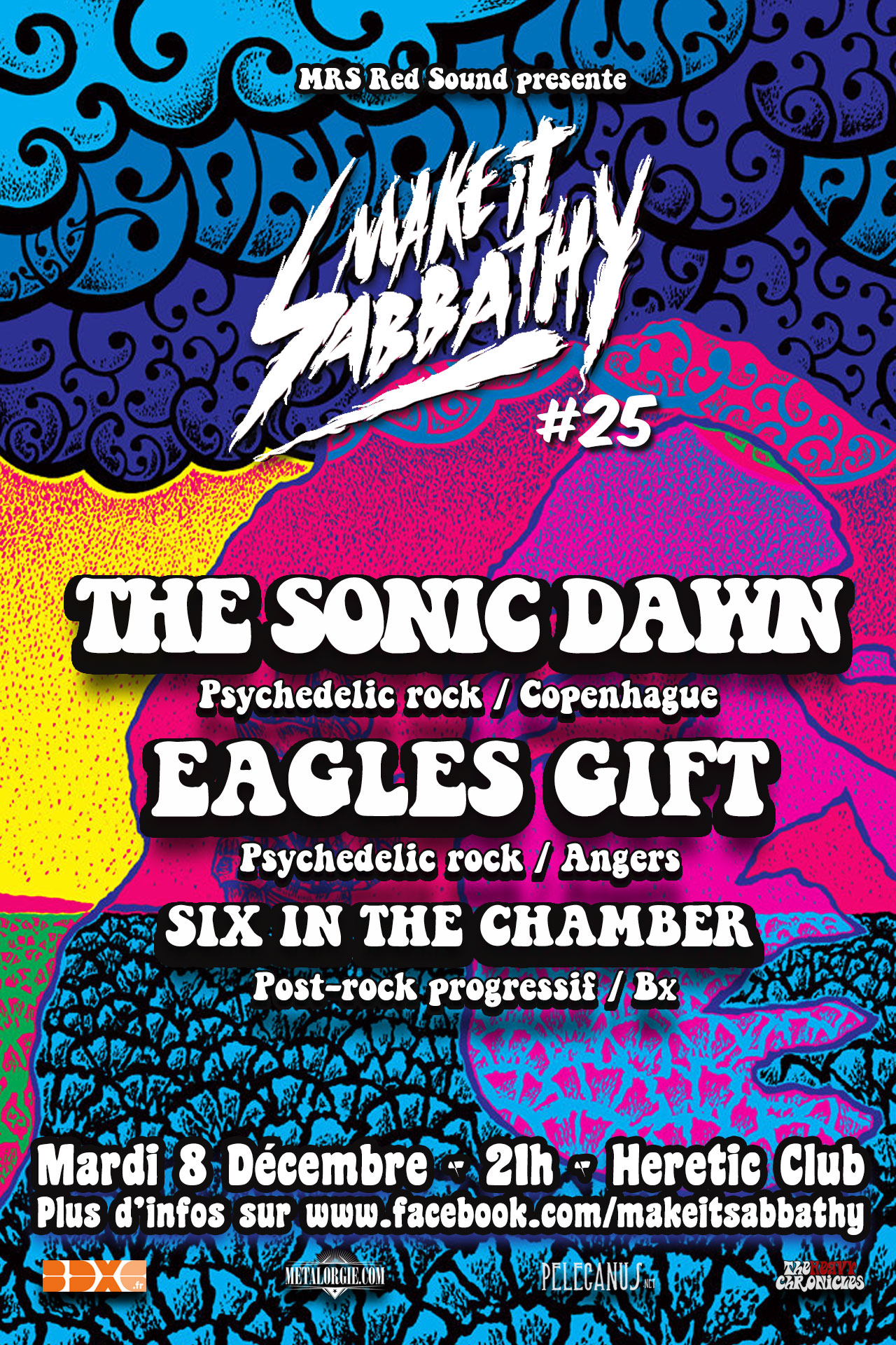 MAKE IT SABBATHY #25 avec THE SONIC DAWN + EAGLES GIFT + Six in the Chamber 