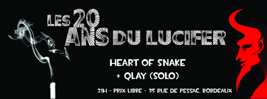 Concert de HEART OF SNAKE (Italie) + QLAY ( solo) // Folk // 21h // Prix libre