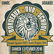 BORDEAUX DUB SCHOOL Avec Equal Brothers Sound System + Mad Codiouf + Wandem Sound System.