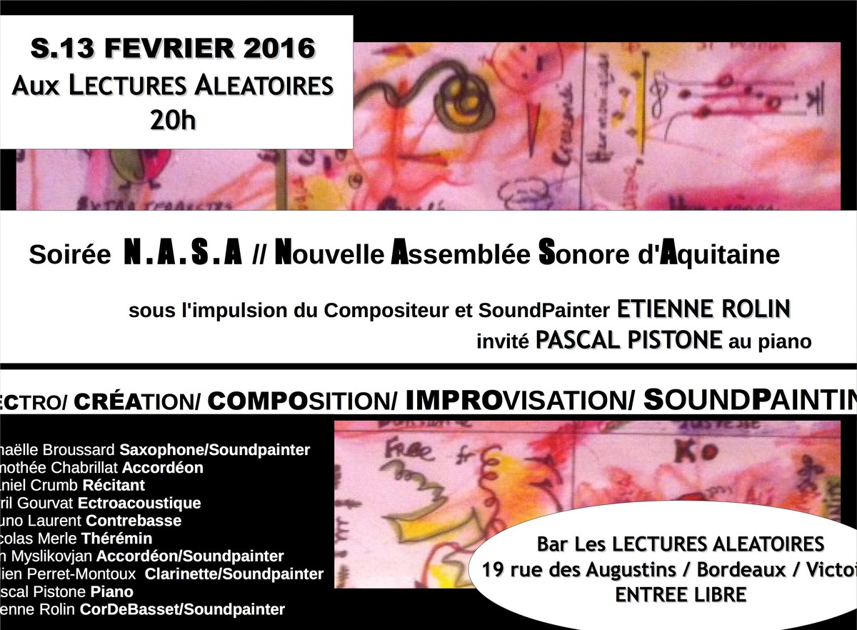Soirée N.A.S. A (Nouvelle Assemblée Sonore d'Aquitaine)