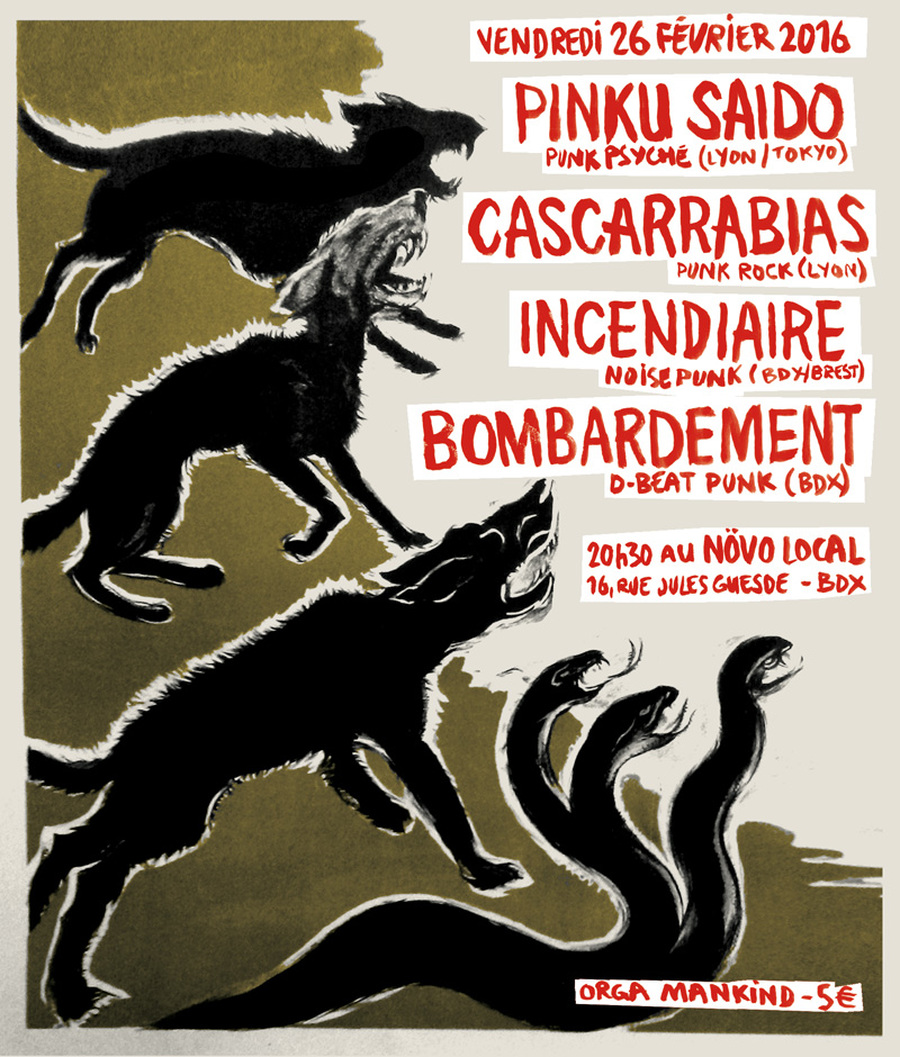 CASCARRABIAS + PINKU SAIDO + BOMBARDEMENT + INCENDIAIRE