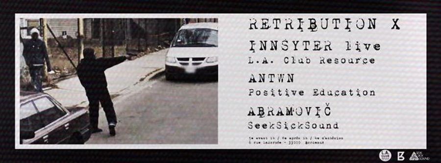 RETRIBUTION #10 + Innsyter live + Antwn + Abramovič