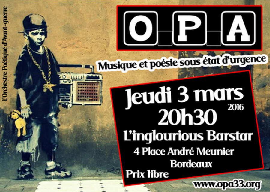 O.P.A - Concert sans entrave sous état d'urgence