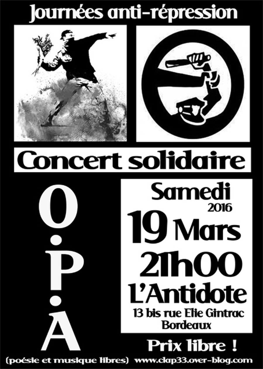 O.P.A - Concert contre les violences policières