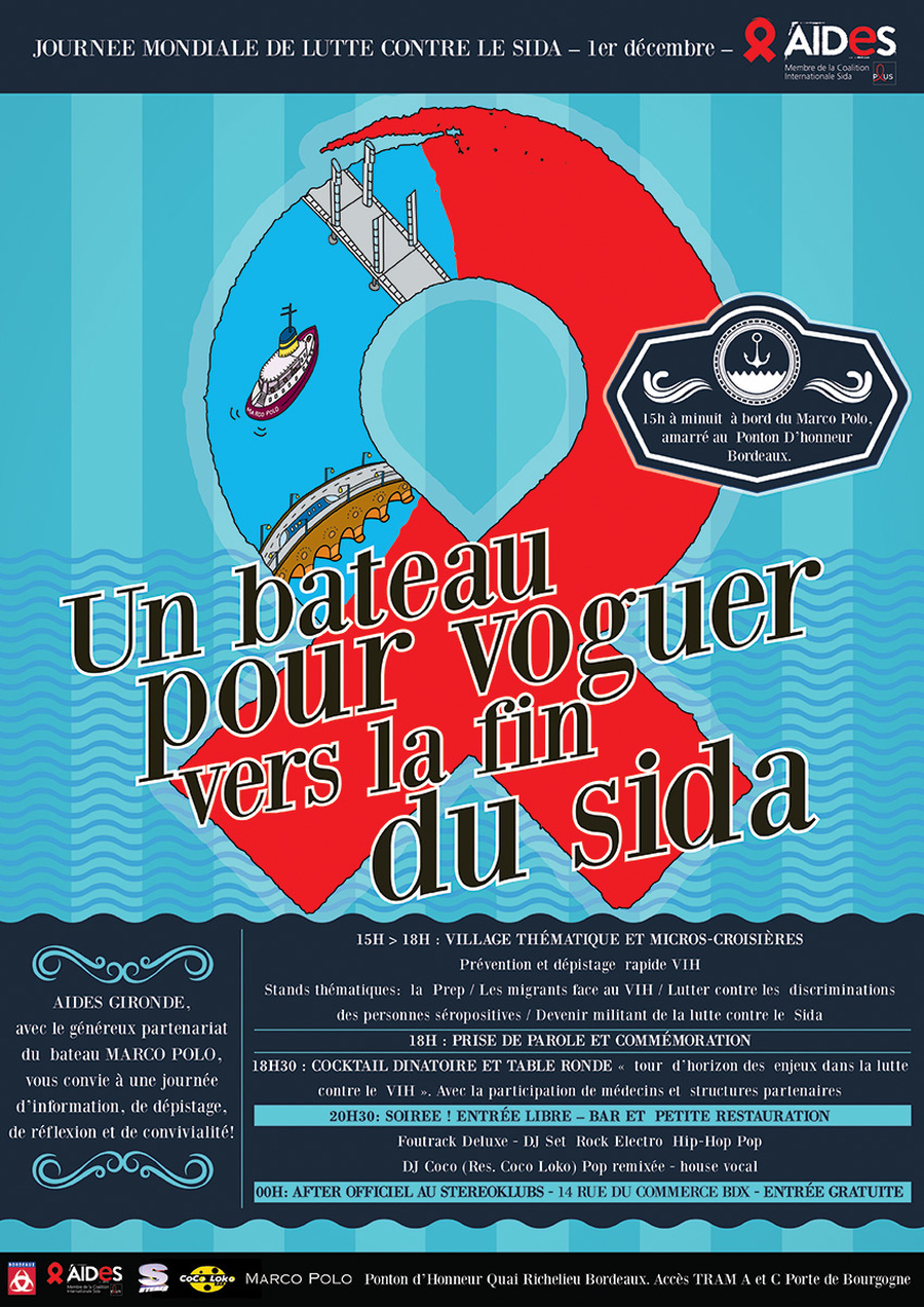 Un bateau  pour voguer vers la  fin  du  sida: la soirée de cloture !