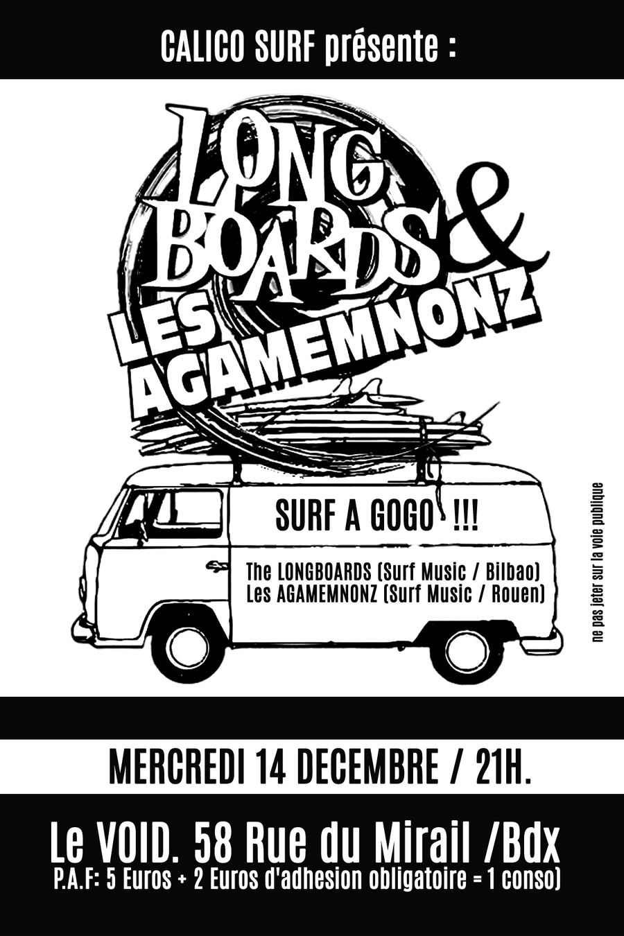SURF A GO GO : avec Les Agamemnonz + Longboards