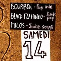 Bourbon + Black Flamingo + Milos