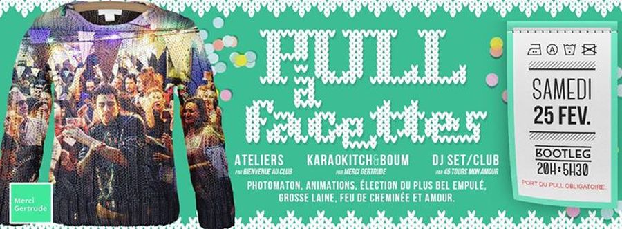 Soirée Pull à Facettes de Merci Gertrude avec 45 Tours Mon Amour